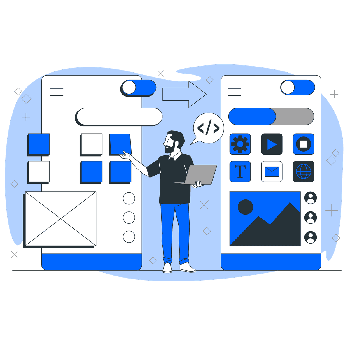 UI/UX Design illustration